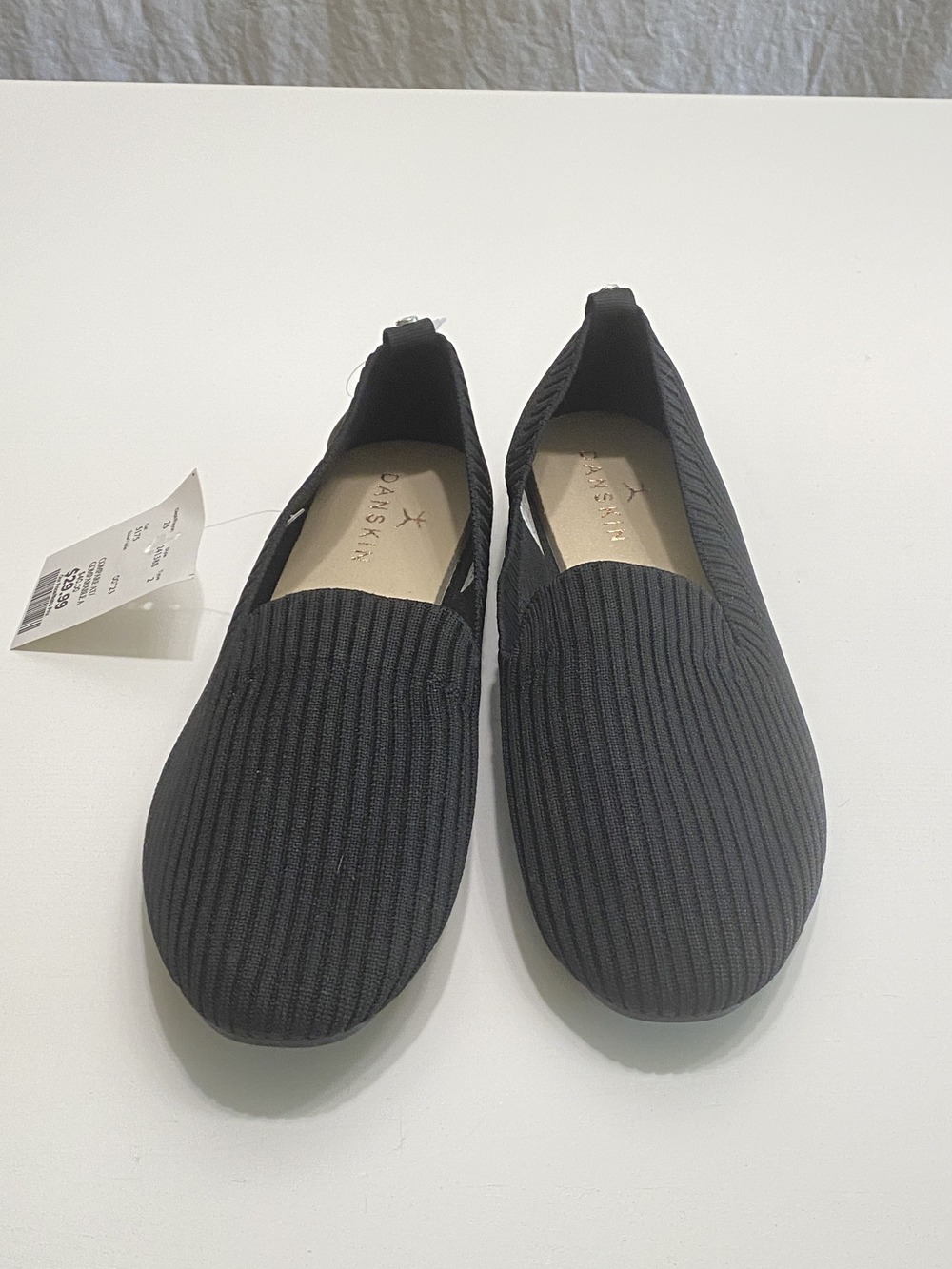 Danskin Wish Black Knit Ballet Flats US 8